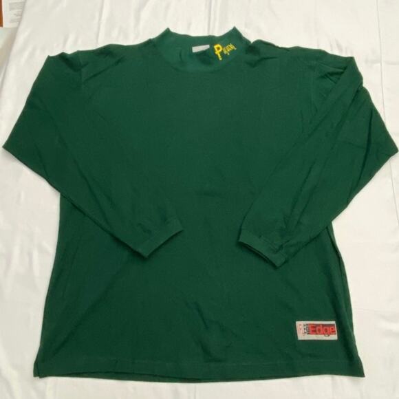 Vintage Green Bay Packers Long Sleeve T Shirt Medium Embroidered NFL Mock Neck - Picture 2 of 10